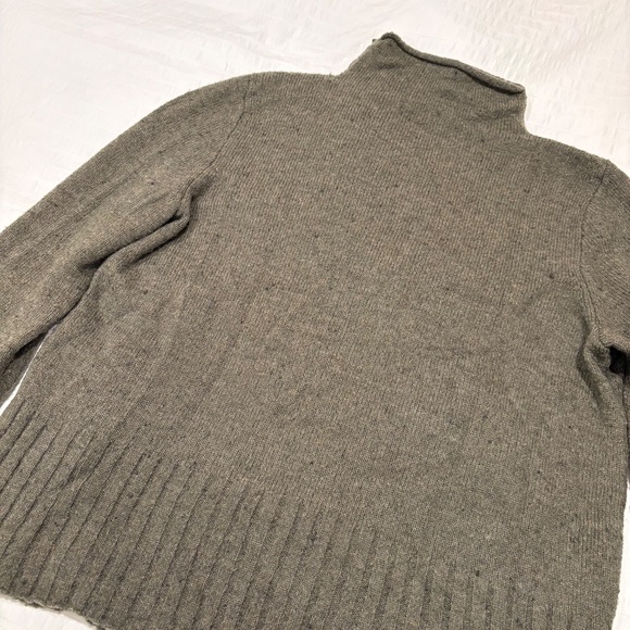 Madewell Donegal Inland Turtleneck Wool Sweater Forest Green - Picture 11 of 11